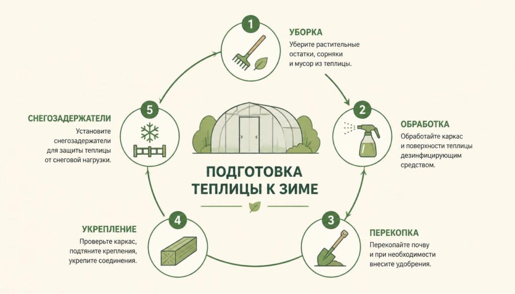 подготовка теплицы к зиме подготовка теплицы к зиме